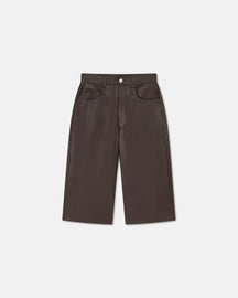 Nampeyo - SaleOkobor™ Alt-Leather Shorts - Coffee Ground