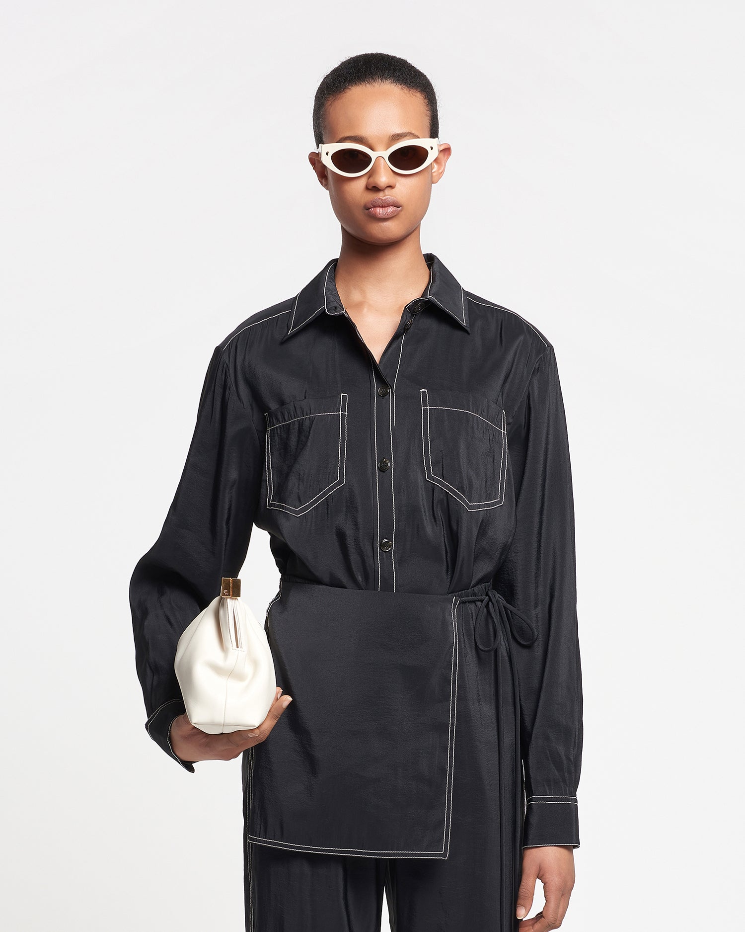 Nanushka shirt dress hot sale