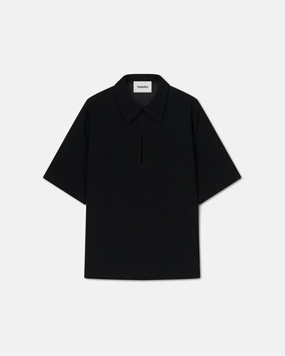 Niklas - Sale BouclÃ© Crepe Shirt - Black