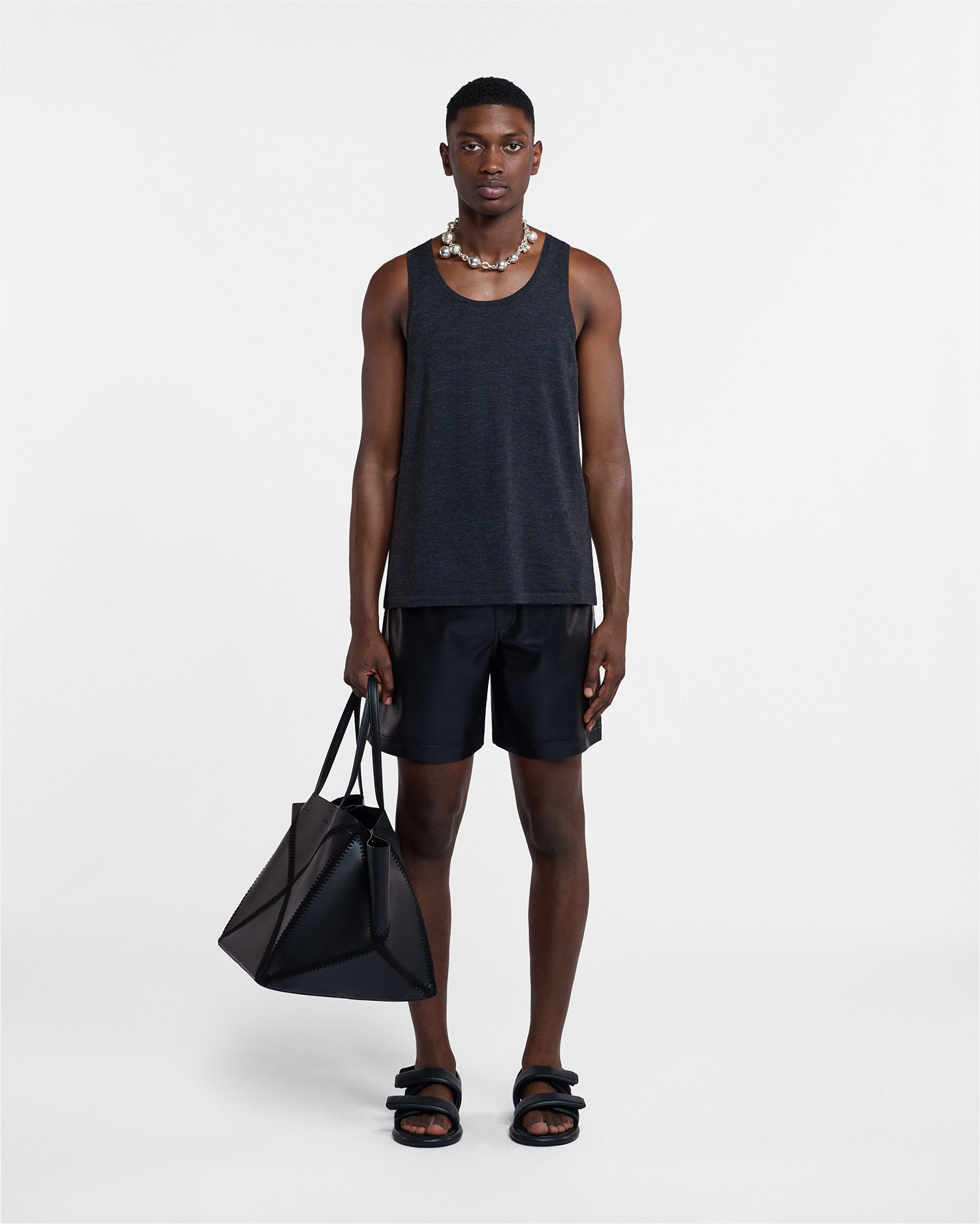 Doxxi - Okobor™ Alt-Leather Shorts - Black – Nanushka