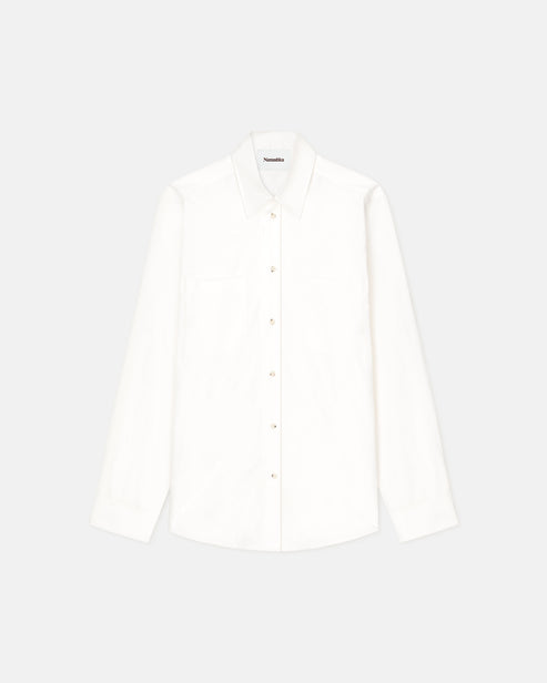 Kaleb - Light Poplin Shirt - White – Nanushka