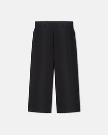 Faris - Sale Straight-Leg Poplin Pants - Off Black