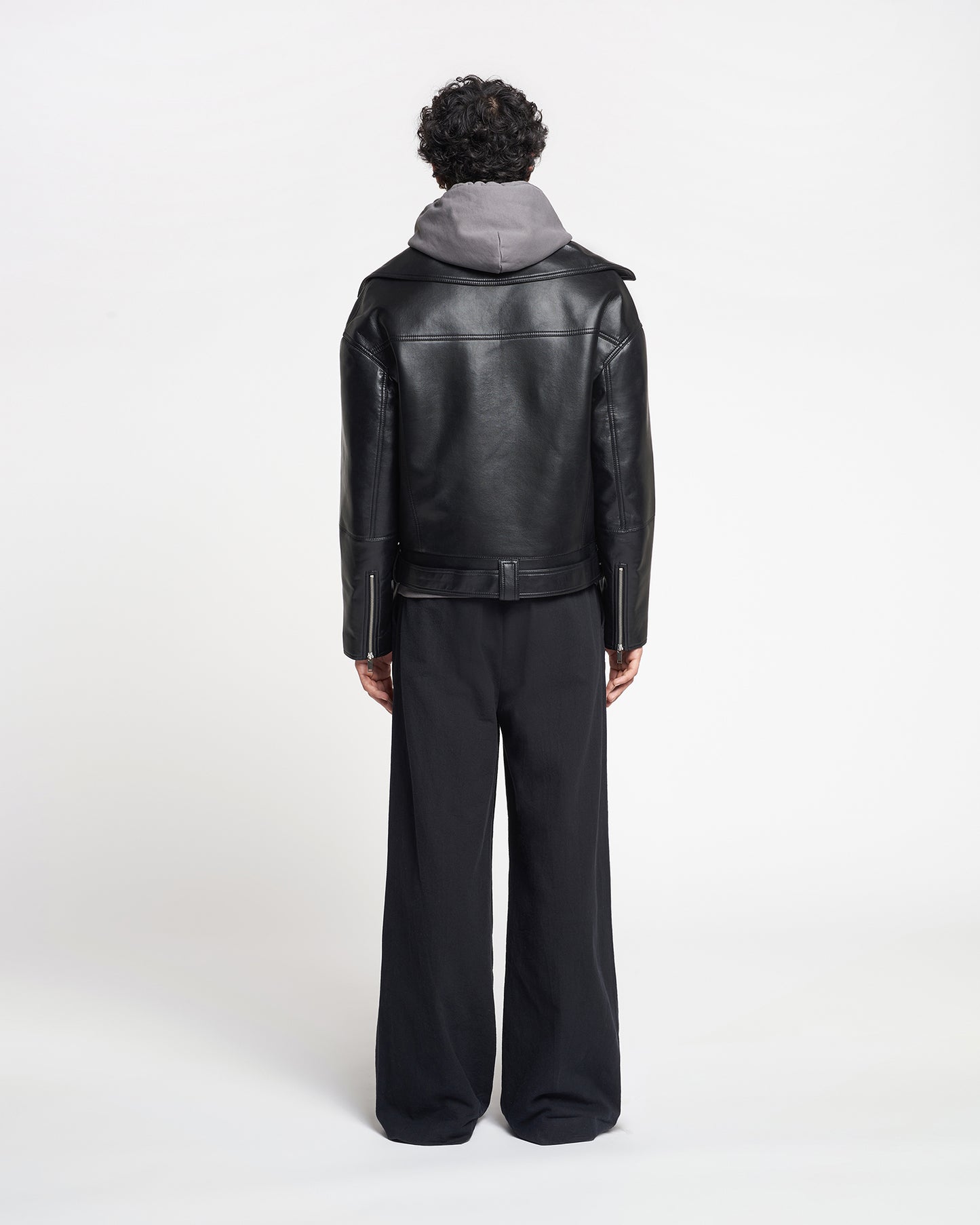 Berti - Regenerated Leather Jacket - Black – Nanushka