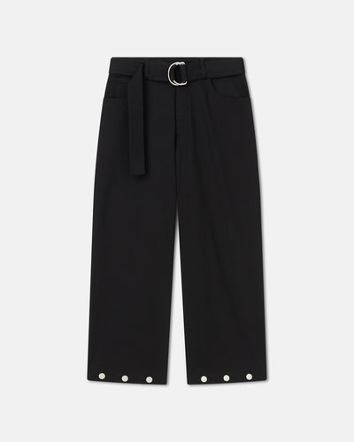 Dallin - Studded Cavalry-Twill Pants - Ink