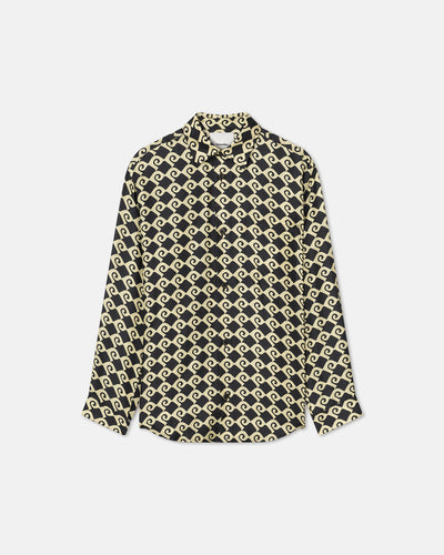 Sebas - Printed Silk-Twill Shirt - Diamond Check