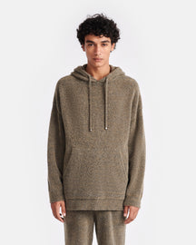 Ractor - Compact Boucle Hoodie - Moss