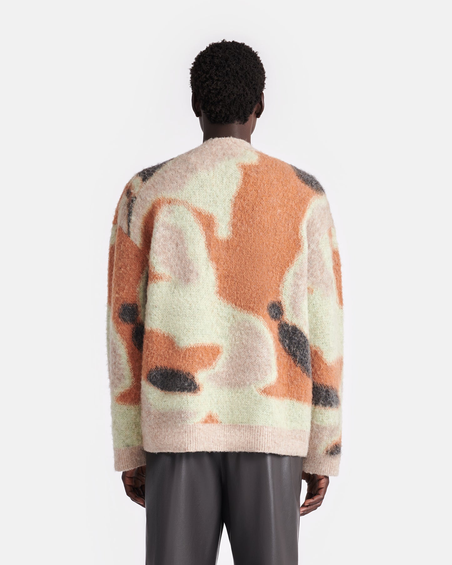 Nessin - Brushed-Alpaca Cardigan - Smudged Graffiti