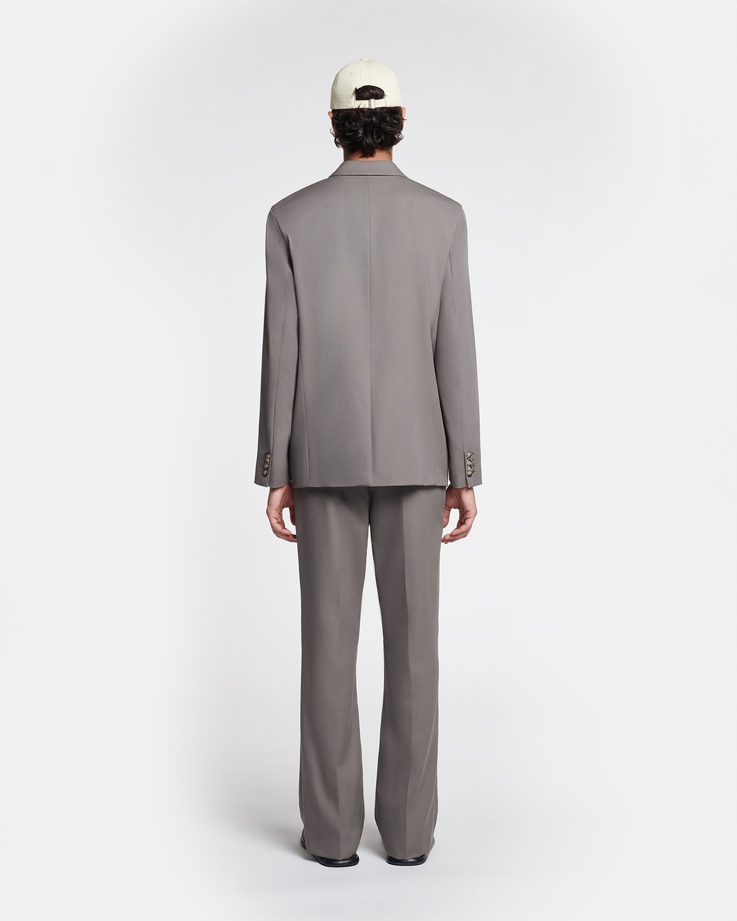 Loic - Twill Suit Pants - Gull Grey