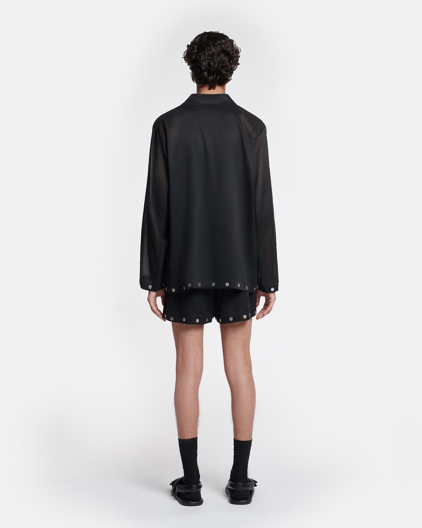 Jelmer - Studded Organza Shirt - Black