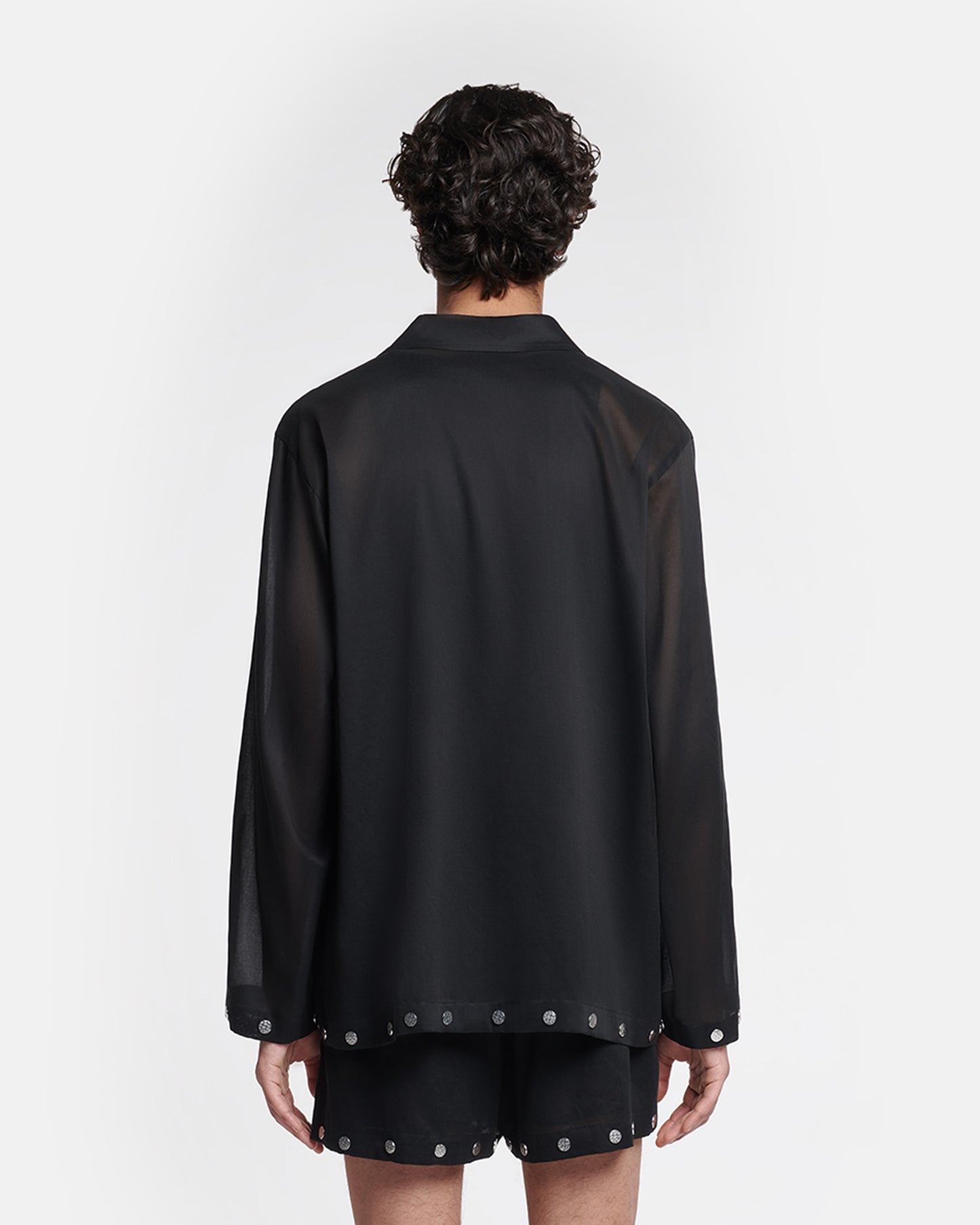 Jelmer - Studded Organza Shirt - Black