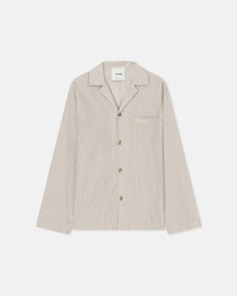 Jelmer - Striped Shirt - Caramel/ Ecru