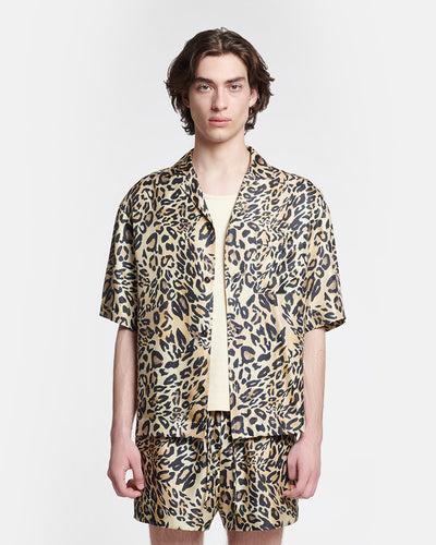 Maxton - Printed Twill-Silk Shirt - Leopard