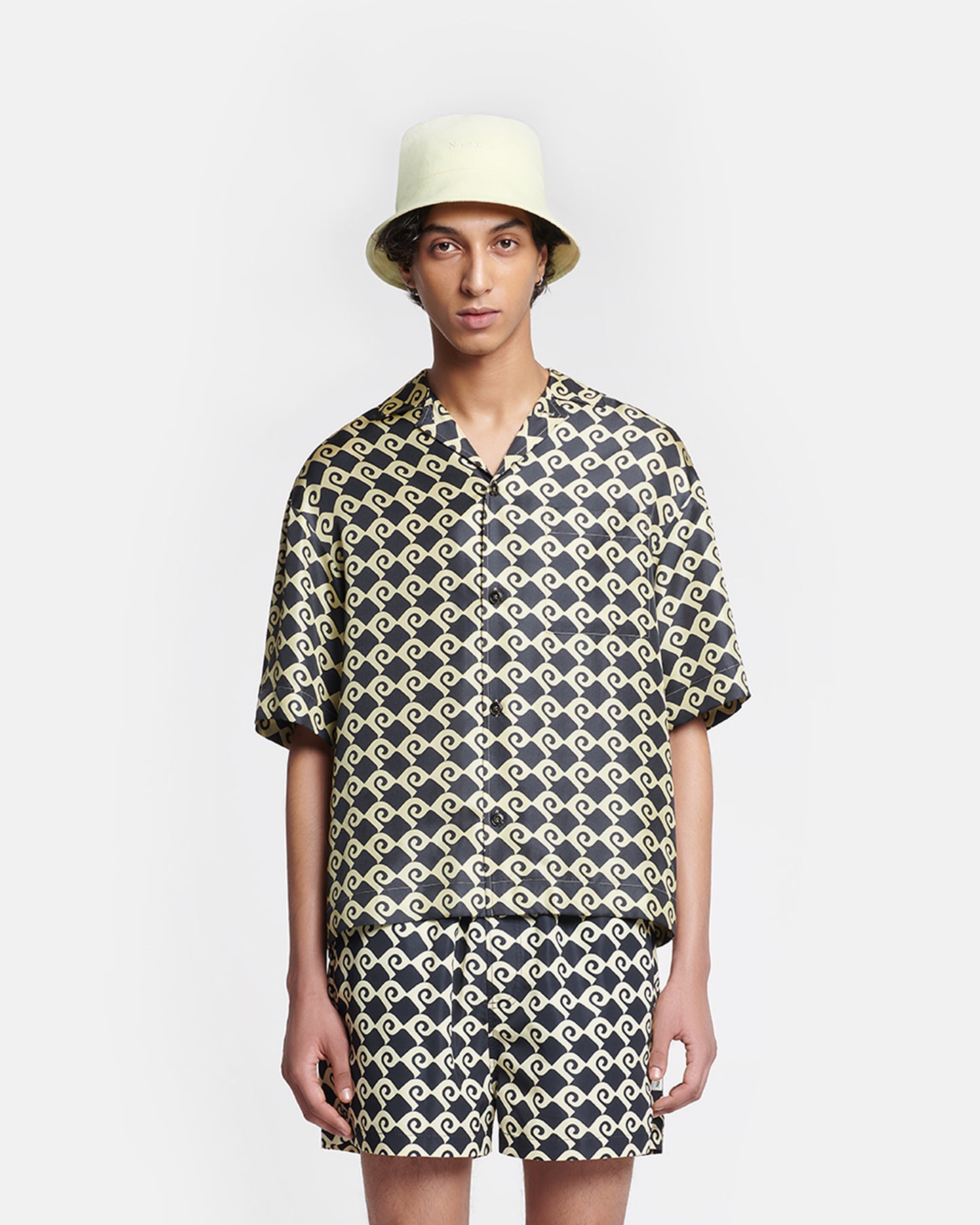 Maxton - Printed Silk-Twill Shirt - Diamond Check