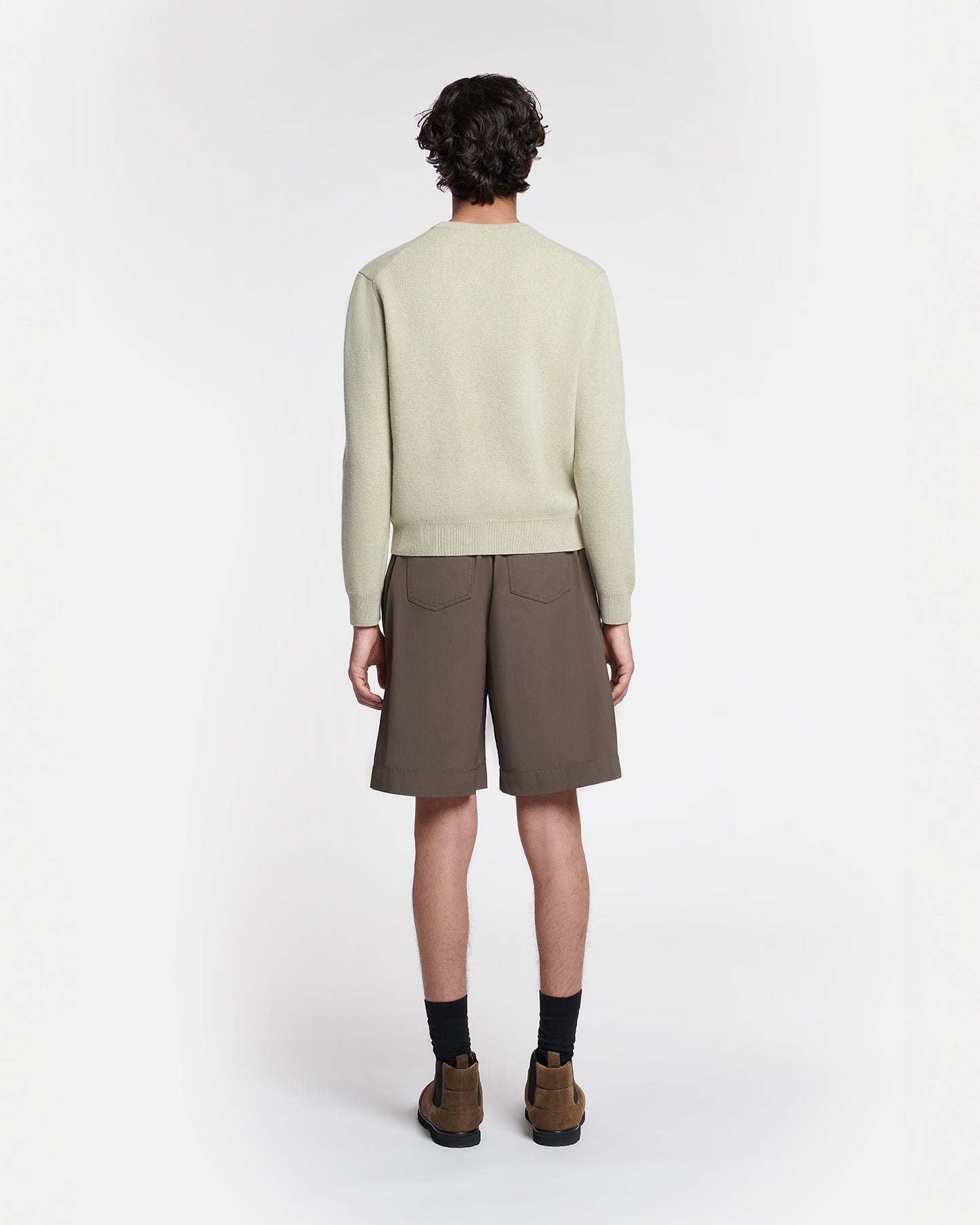 Stono - Embroidered Merino Wool Sweater - Stone