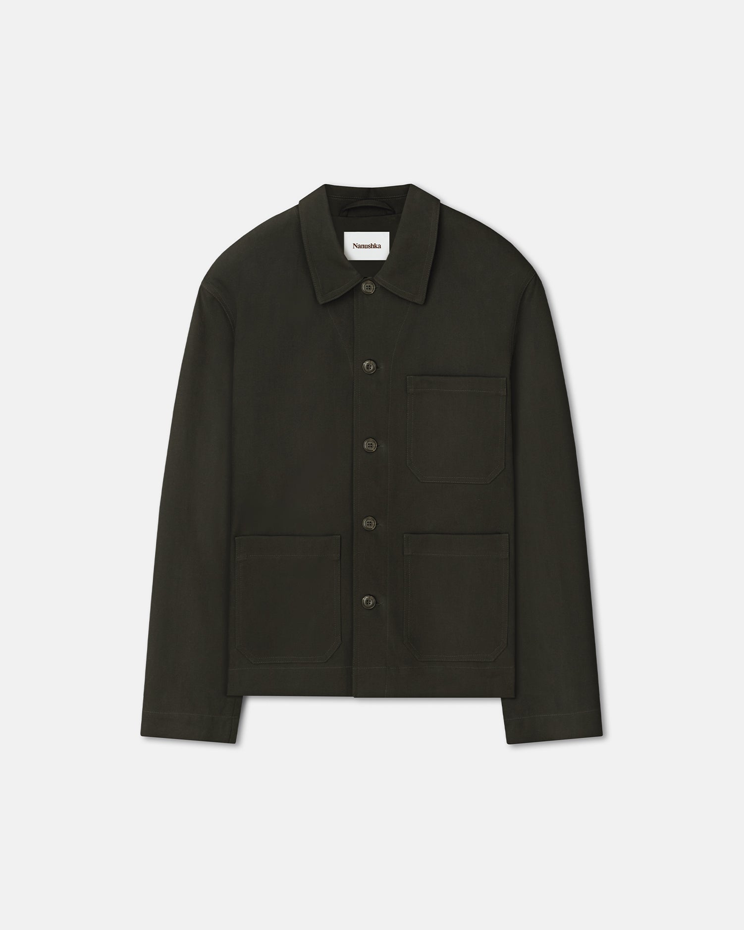 Saon - Structured Twill Jacket - Anthracite