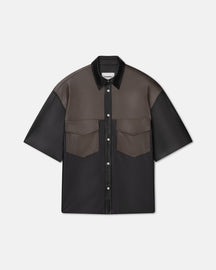 Mance - Okobor™ Alt-Leather Shirt - Shiitake/Black