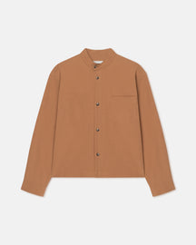 Abbas - Washed-Calico Shirt - Rust