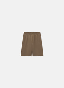 Remko - Slip Satin Shorts - Dark Khaki