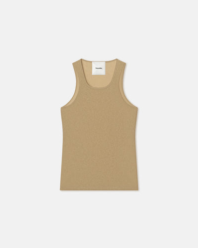 Levon - Mesh-Jersey Tank Top - Pale Olive