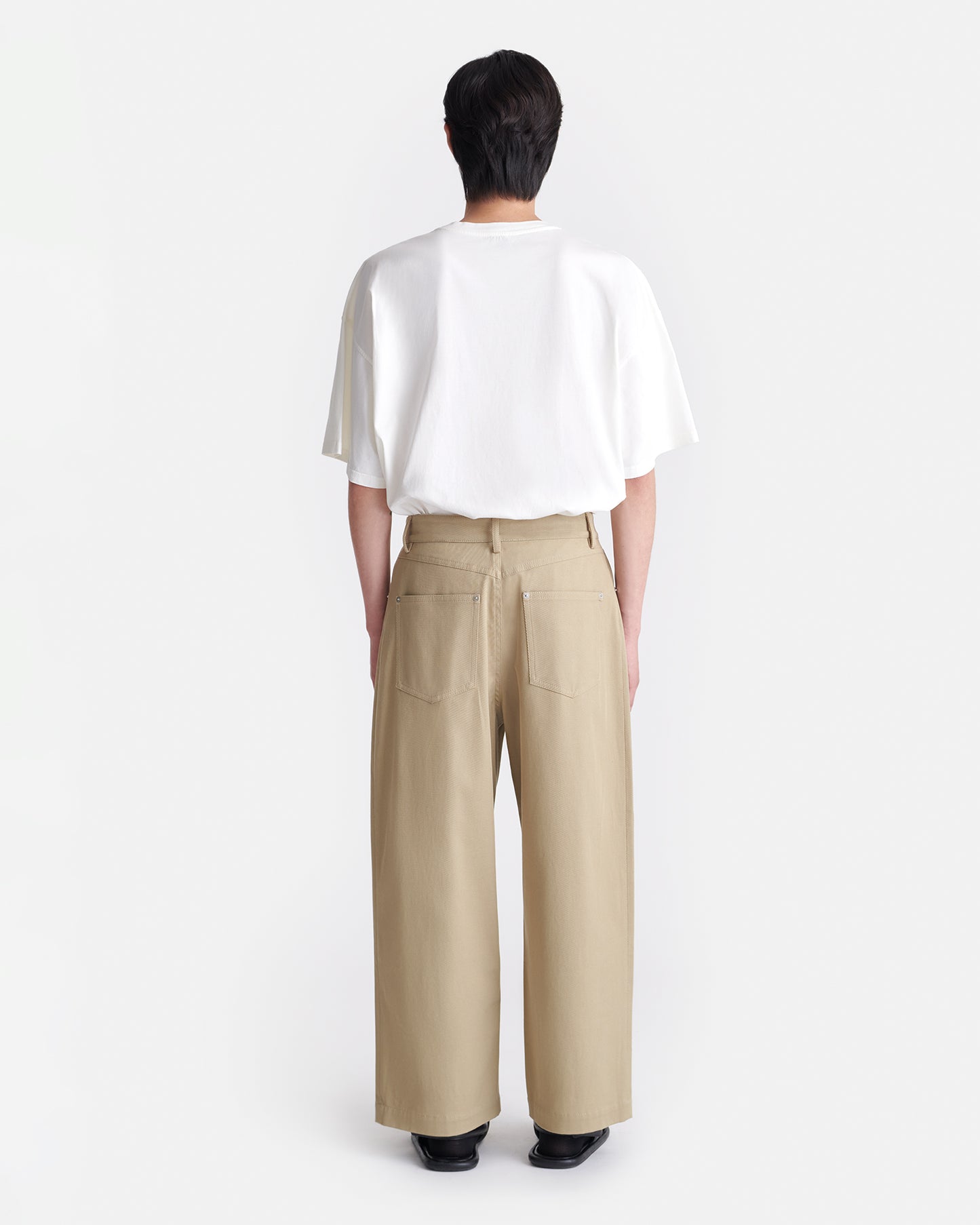 Leonid - Cavalry Twill Balloon Pants - Pebble