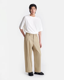 Leonid - Cavalry Twill Balloon Pants - Pebble