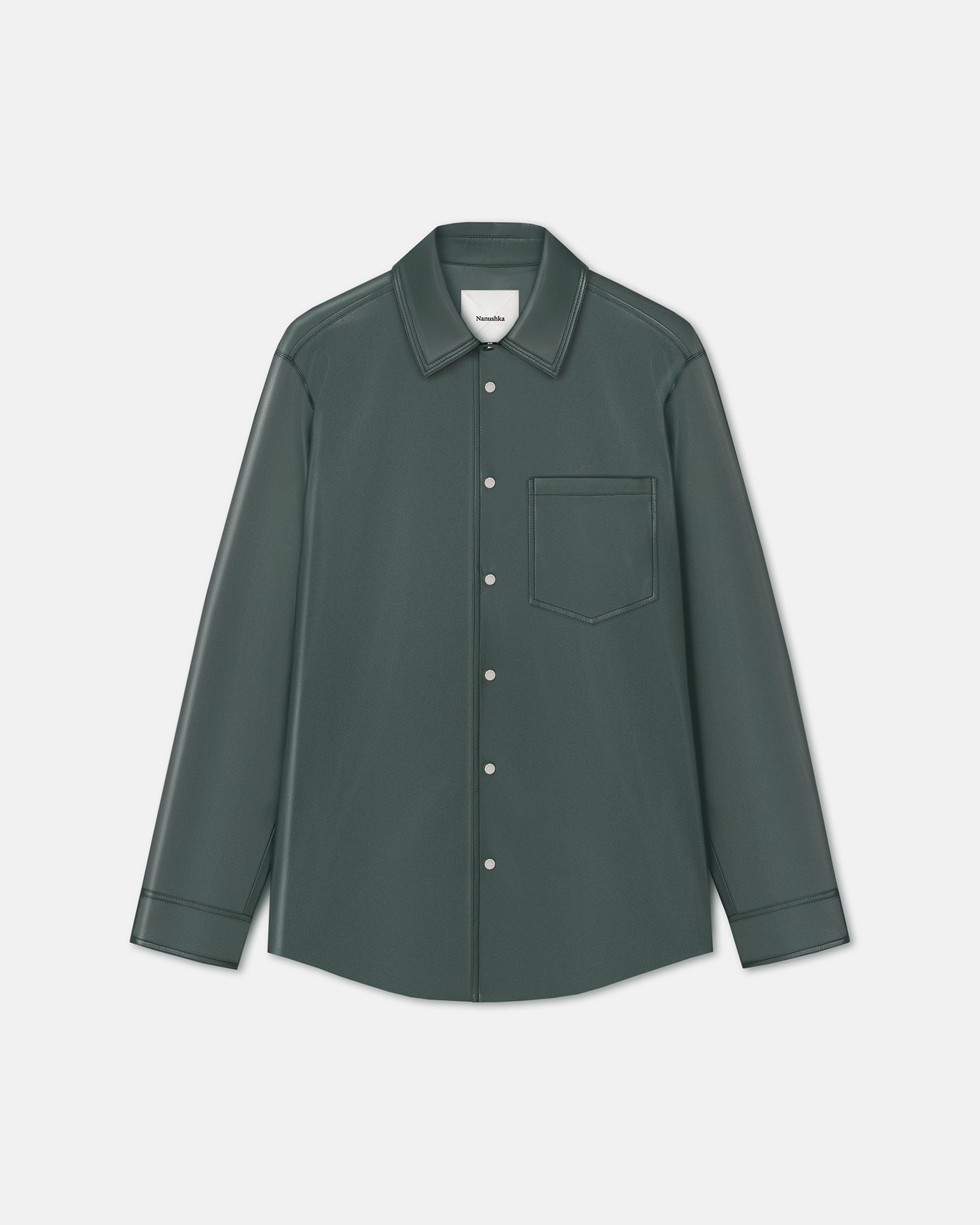 Lotte - Checked Seersucker Shirt - Sunset Orange