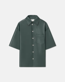 Aksel - Okobor™ Alt-Leather Shirt - Pine Green