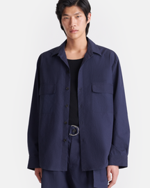 Jari - Long-Sleeve Shirt - Navy