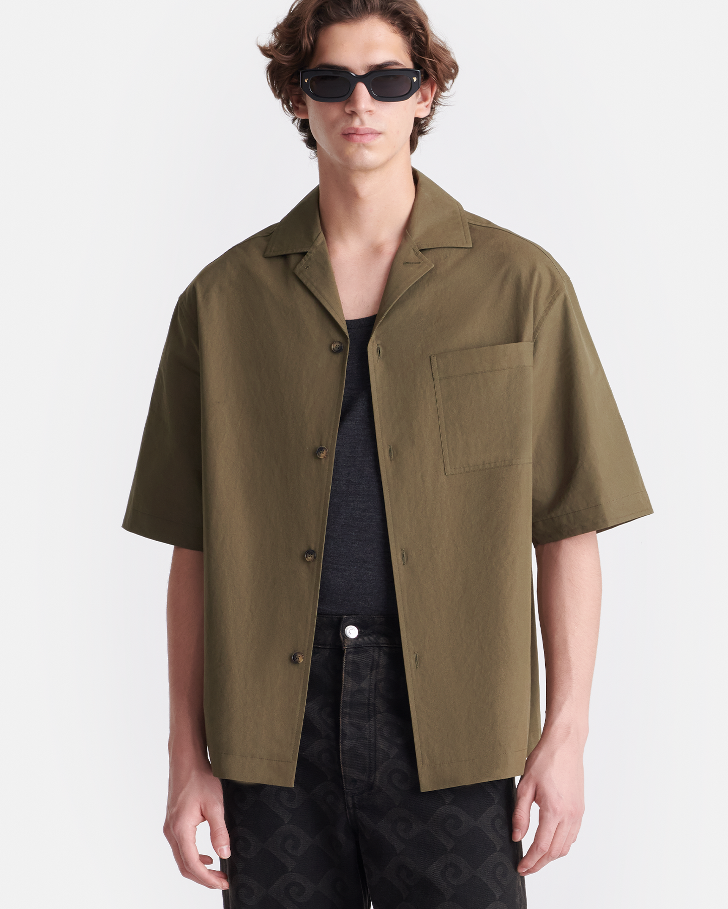 Caspian - Heavy Poplin Shirt - Uniform Green