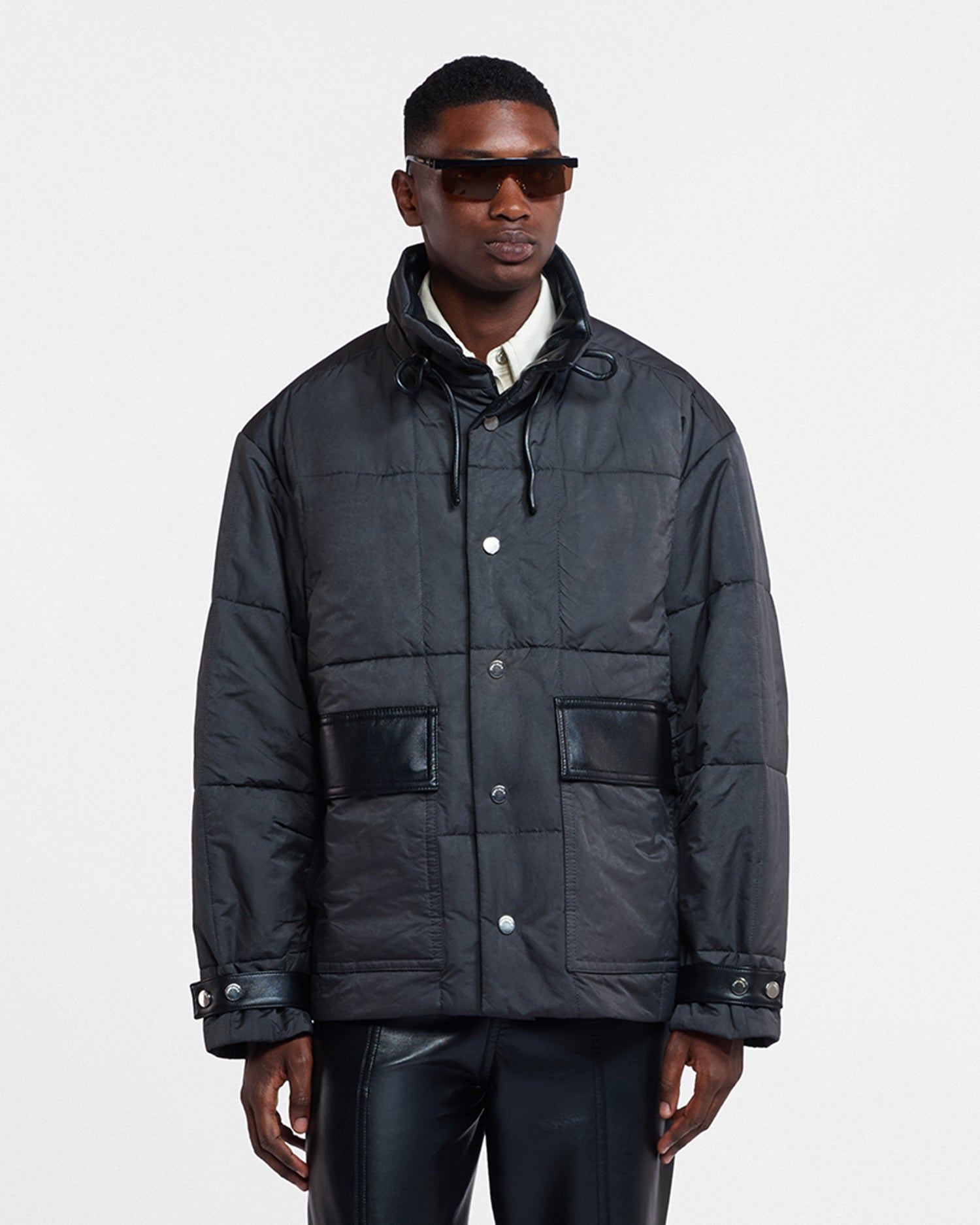 Milco Tech Parachute Jacket Off Black Nanushka