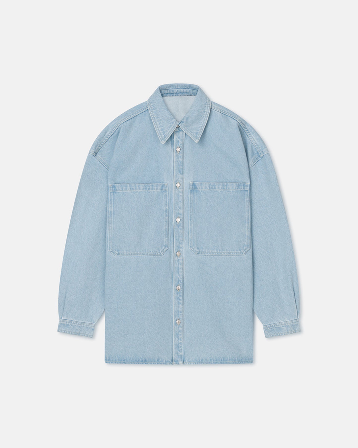 Beaux - Sale Denim Long-Sleeve Shirt - Sun Bleach