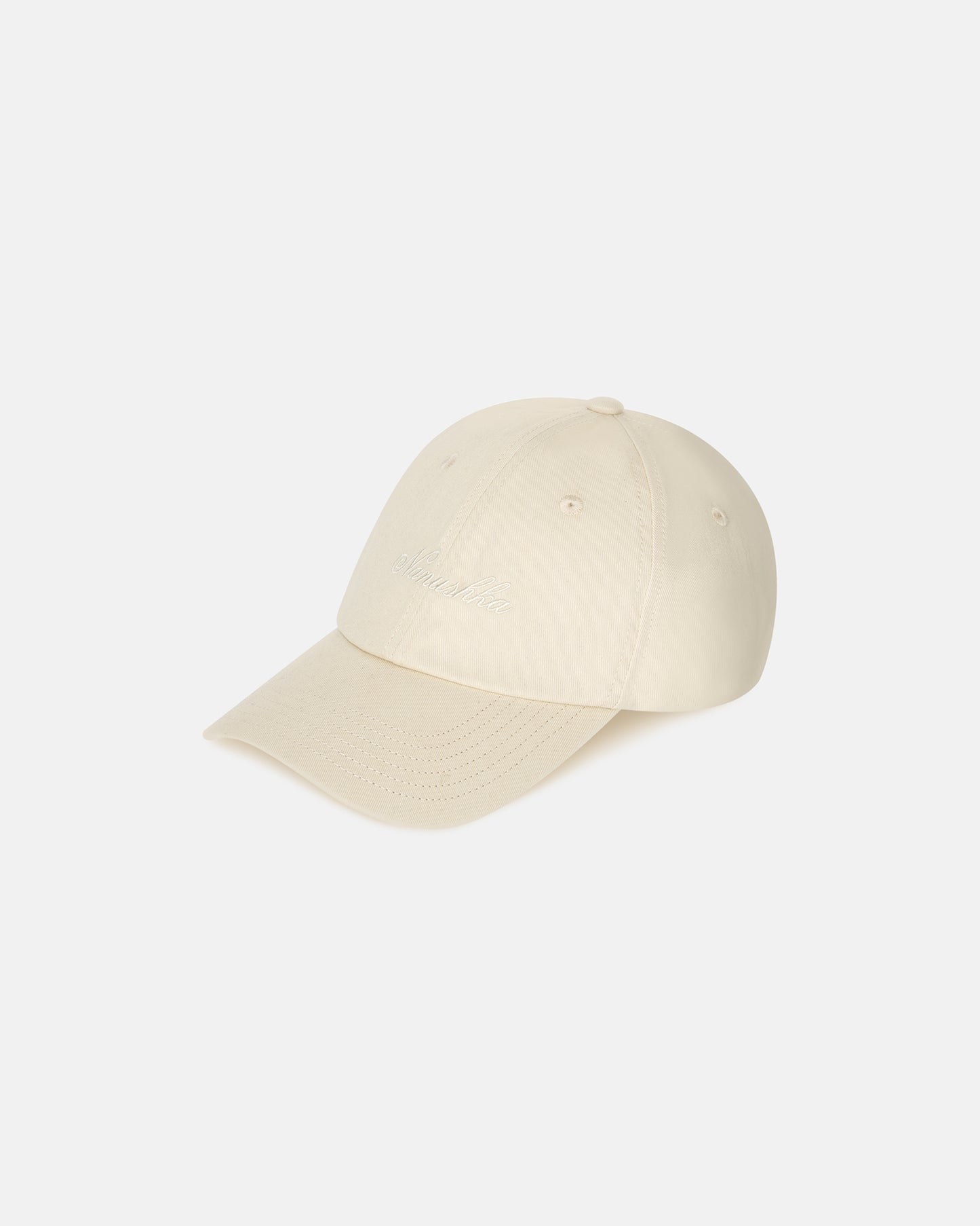 Val - Calligraphy Baseball Cap - Creme