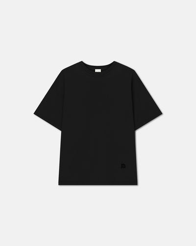 Wren - Embroidered Cotton-Jersey T-Shirt - Black