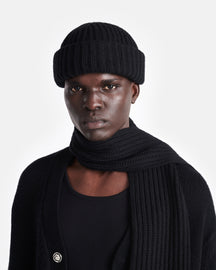 Ansey - Cashmere-Blend Beanie - Black