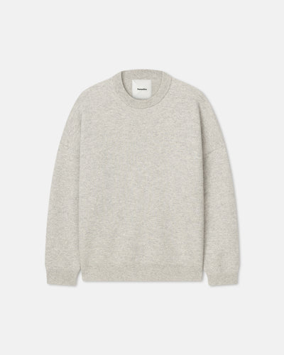 Joyann - Plush Cashmere Sweater - Gray