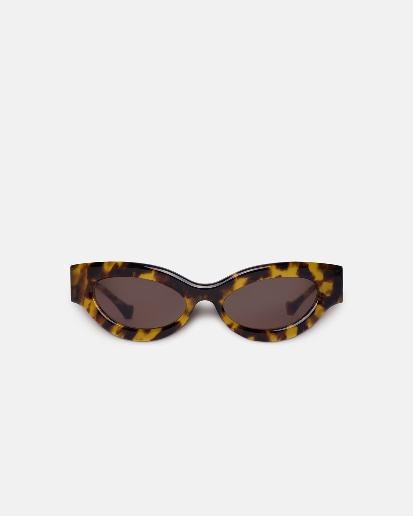 Trysta - Bio-Plastic Wrap Sunglasses - Dark Amber