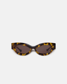 Trysta - Bio-Plastic Wrap Sunglasses - Dark Amber