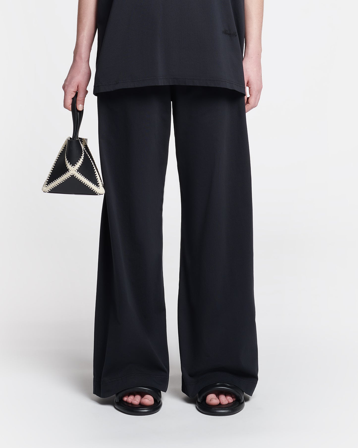 Waris - Cotton-Jersey Pants - Black