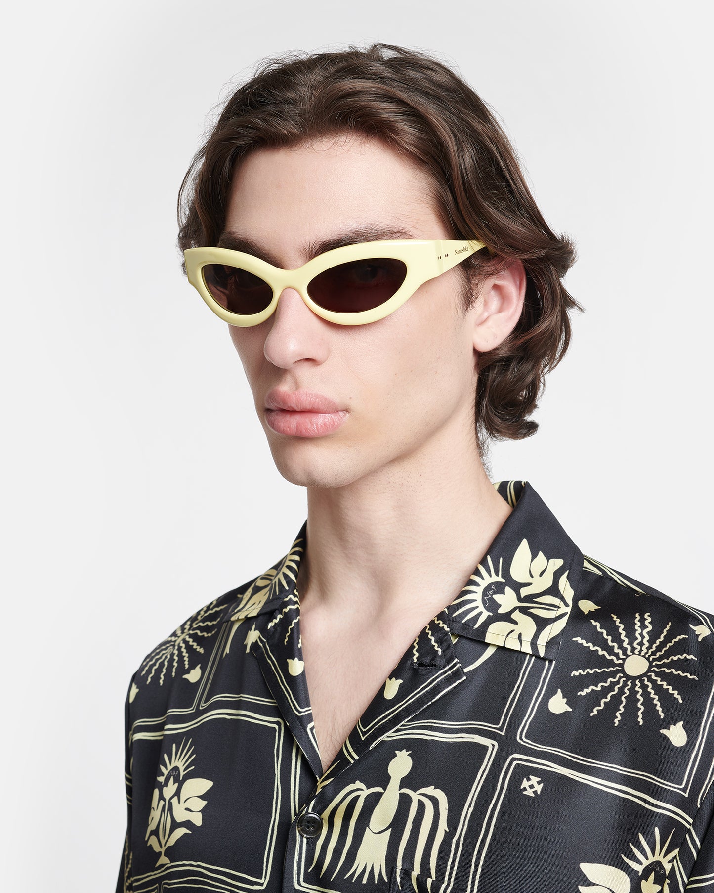 Trysta - Bio-Plastic Wrap Sunglasses - Moonbeam