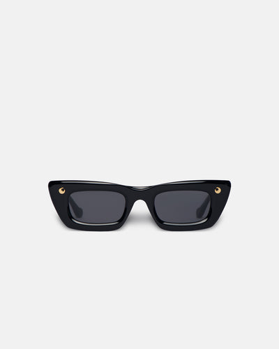 Londyn - Bio-Plastic Oversized Cat-Eye Sunglasses - Black