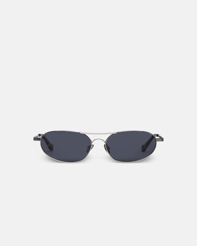 Serina - Silver-Tone Aviator-Style Sunglasses - Silver