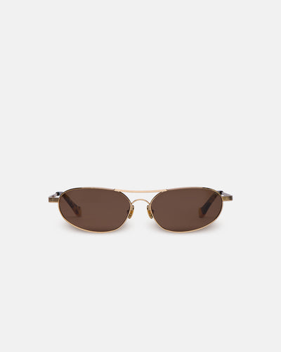 Serina - Gold-Tone Aviator-Style Sunglasses - Gold