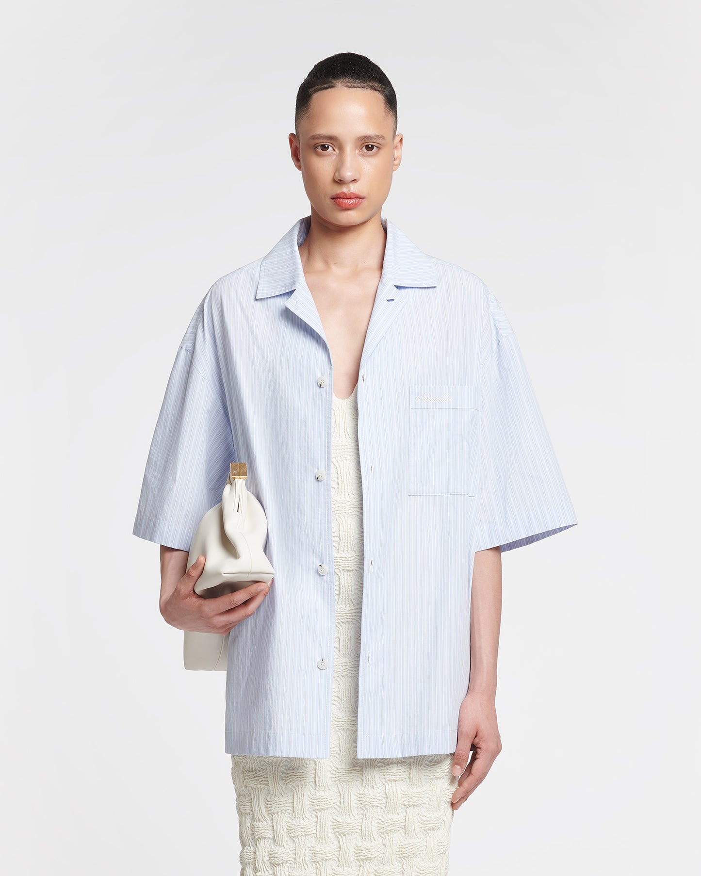 Maxton - Striped Shirt - Blue/Beige/White