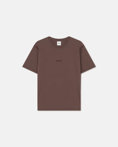 Reece - Embroidered Cotton-Jersey T-Shirt - Nutmeg