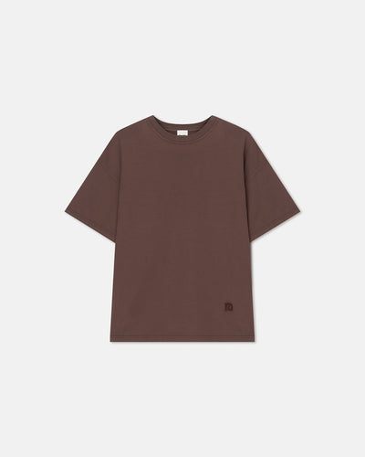 Wren - Embroidered Cotton-Jersey T-Shirt - Nutmeg