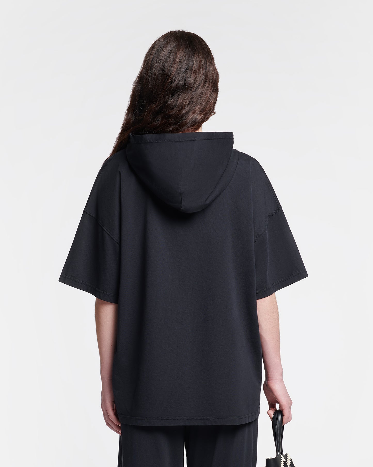 Kacper - Cotton-Jersey Hooded T-Shirt - Black