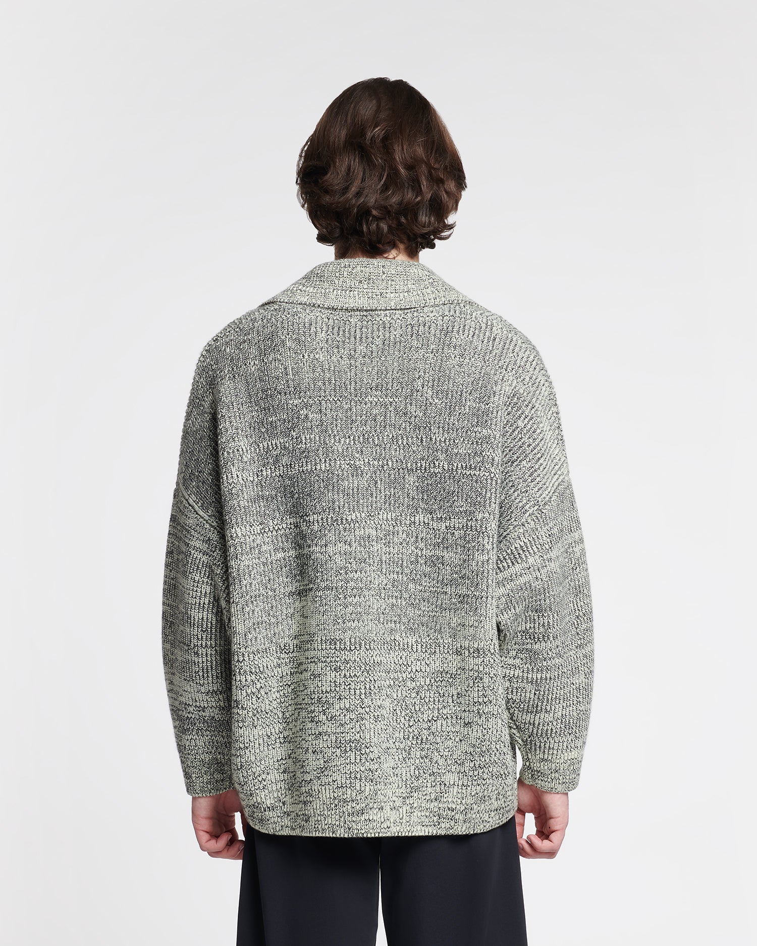 Delier Cashmere Blend Mouline Sweater Black Moon