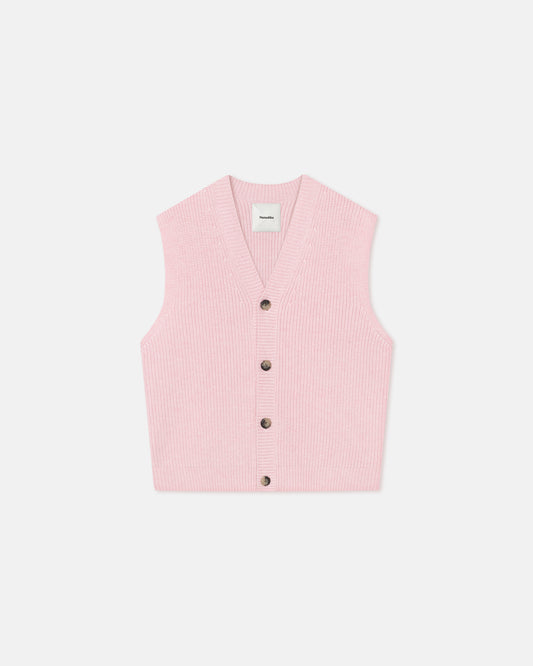 Terence - Cashmere-Blend Vest - Light Pink