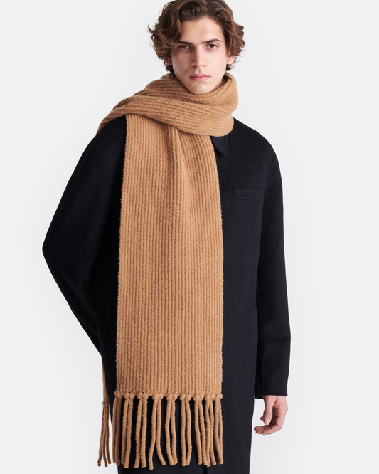 Ives - Compact Boucle Scarf - Camel