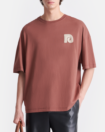 Wren - Embroidered Cotton-Jersey T-Shirt - Rust/Creme/Floral